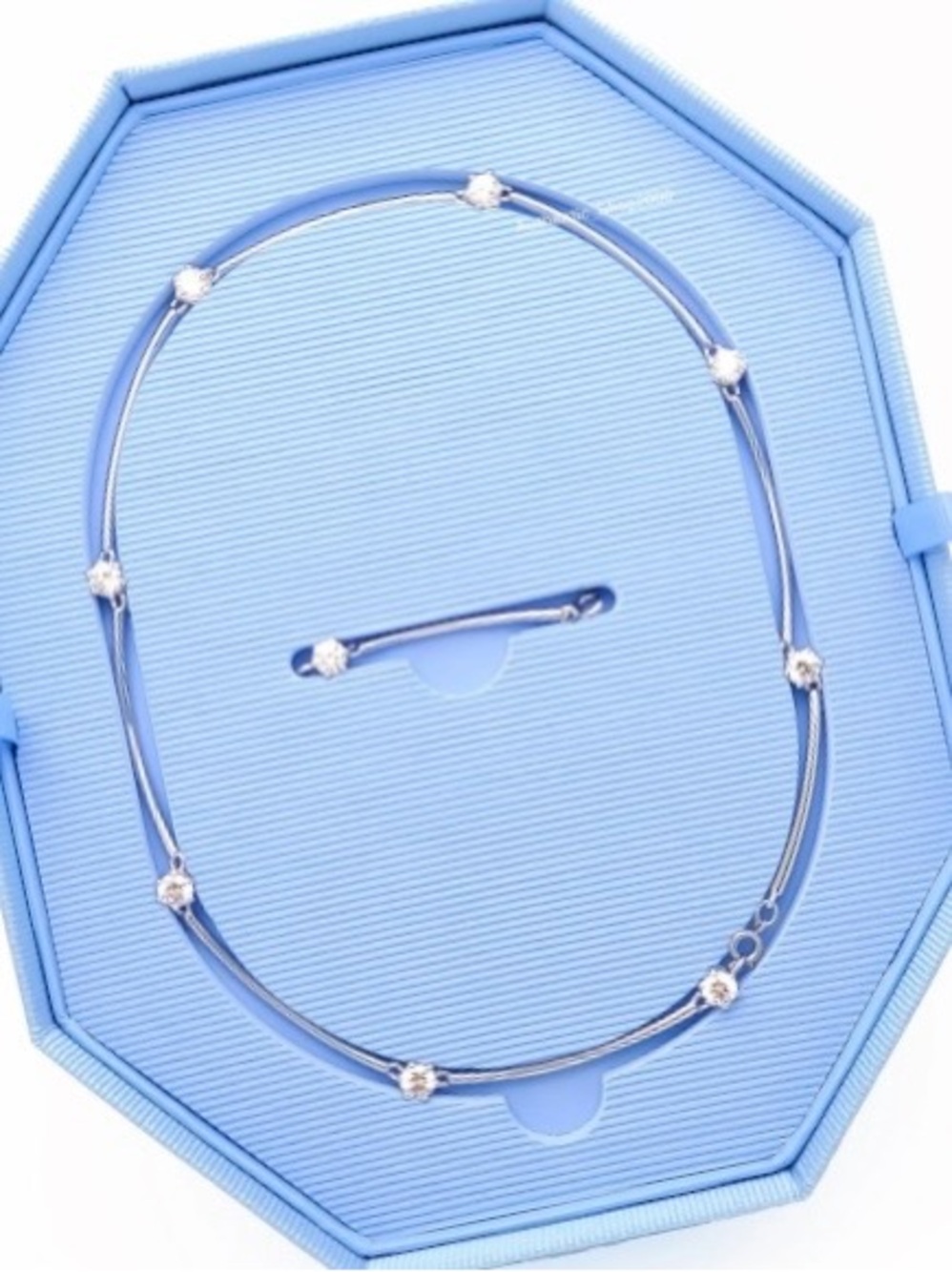 SWAROVSKI Crystal Constella Choker Necklace 5638699 Rhodium Plated Clear Stones